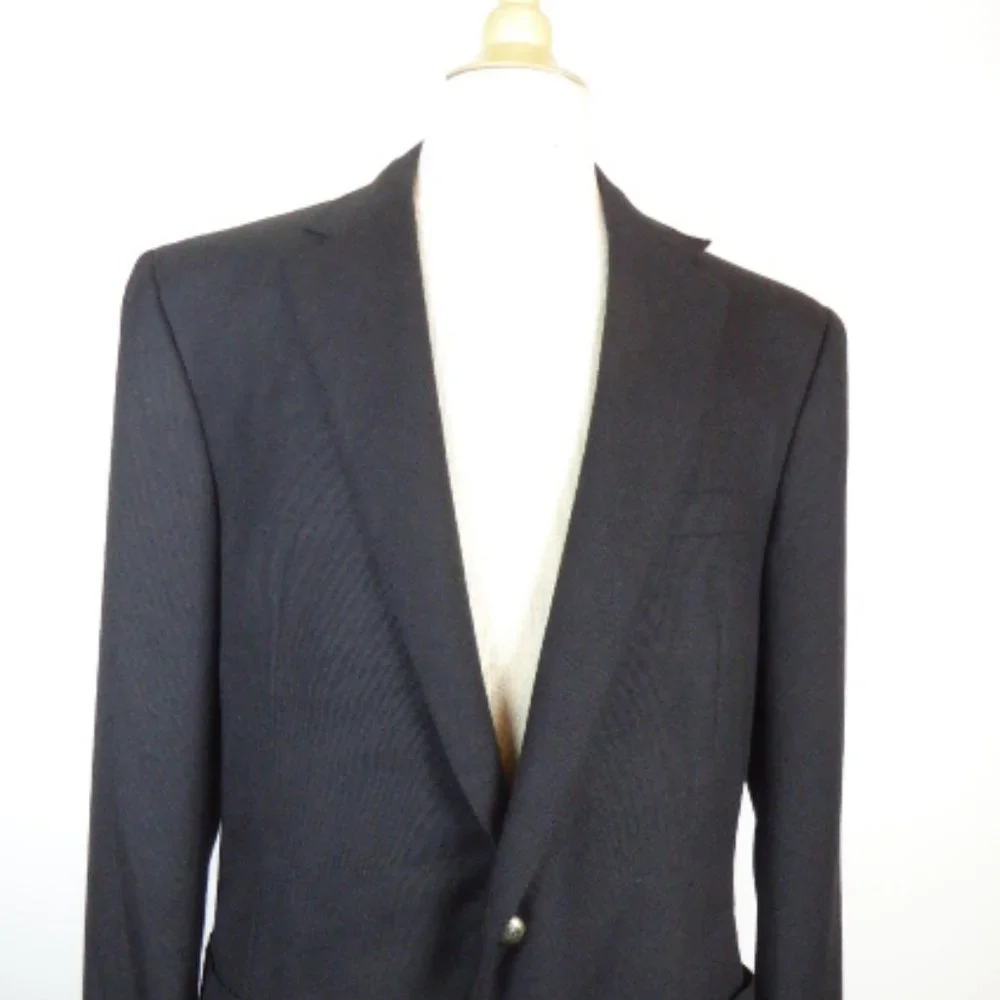 Ralph Lauren purple label collection black 100% cashmere sport jacket blazer 46